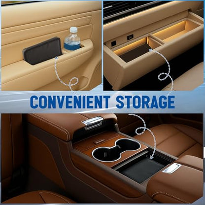 Fireproof Car Registration and Insurance Holder Waterproof Car Accessories Glove Box Organizer with Flexible Secure Zippered Case for Women Men Teen Secure Storage for Home, Office, Travel