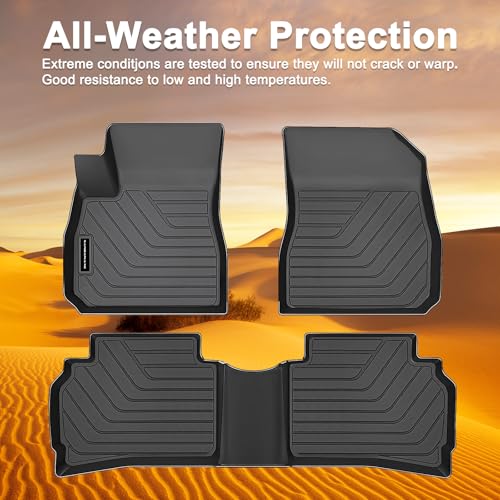 TPE Floor Mats for 2016-2025 Chevy Malibu All Weather Car Floor Liners Fit 2016-2025 Chevrolet Malibu Accessories Black Automotive Car Accessories ﻿ - size: 2016-25|For Chevrolet Malibu|1st