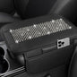 NBTEPEM Bling Car Armrest Cover, Universal Microfiber Leather Center Console Cover with 2 Pockets, Rhinestone Car Armrest Cushion Protector, Bling Accessories Interior (Black Diamond) - color: Black Diamond
