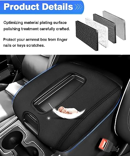 Autorder Center Console Cover for 2014-2018 Chevy Silverado/GMC Sierra 1500 2500 3500 Accessories Armrest Cover Anti-Scratch Middle Console Pad Armrest Protector(ONLY for Bucket Seat!) - size: 14-18 Chevy Silverado Bucket Seat