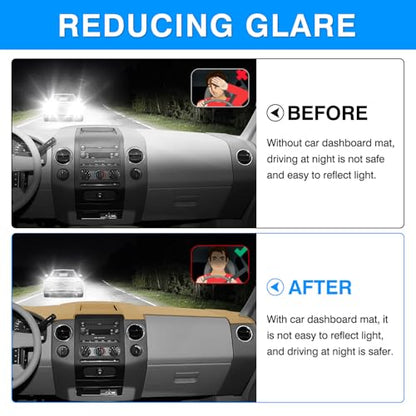 Autorder Beige Dashboard Cover Mat for Ford F150 F-150 2004-2008 Accessories Dash Cover Upgrade Polyester Dash Mat Sunshade Glare UV Rays Protector - size: 2004-2008 F150 (Beige)