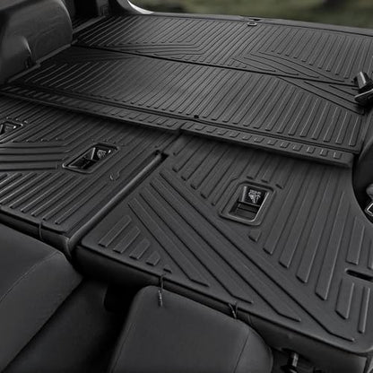 Cargo Mat for 2025 2026 Subaru Forester, Full Coverage All Weather TPE Cargo Liner Trunk Mat with Backrest Mat for Subaru Forester Accessories (Gas Only)