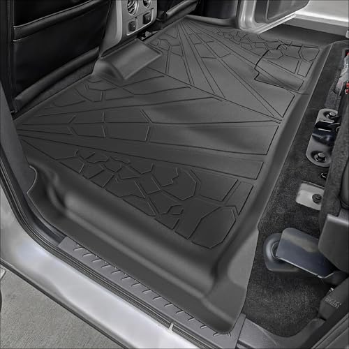 KARPAL Floor Mats for 2010-2014 Ford F150 SuperCrew with 1st Row Bucket Seat, Custom Fit TPE All Weather Ford F-150 Accessories 1st & 2nd Row Floor Liner - style: 2010-2014 | For Ford F-150 | 1st & 2nd Row