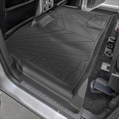 KARPAL Floor Mats for 2010-2014 Ford F150 SuperCrew with 1st Row Bucket Seat, Custom Fit TPE All Weather Ford F-150 Accessories 1st & 2nd Row Floor Liner - style: 2010-2014 | For Ford F-150 | 1st & 2nd Row