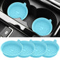 ME.FAN Car Cup Holder Coasters [4 Pack] Silicone Cups Mats, Automotive Universal Non-Slip Recessed Interior Accessories Sky Blue - color: 4pack-sky Blue