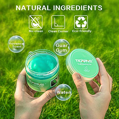 TICARVE Cleaning Gel for Car Detailing Car Cleaning Putty Auto Detailing Gel Detail Tools for Car Interior Cleaner Kit Car Vent Cleaner Automotive Car Cleaner Green - color: Green 1 Pack