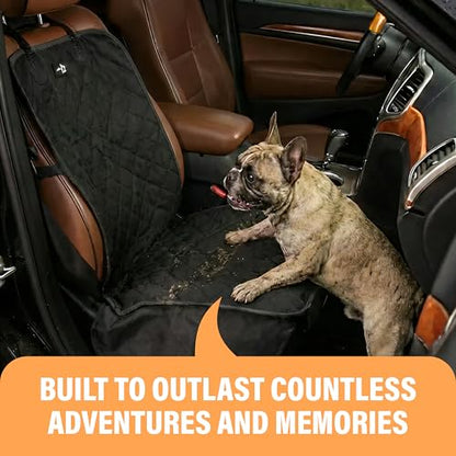 Active Pets Dog Car Seat Cover, Waterproof Front Seat Protector for SUV Truck Sedan, Pet Safety Travel Comfort System with Universal Fit, Grey - color: Grey