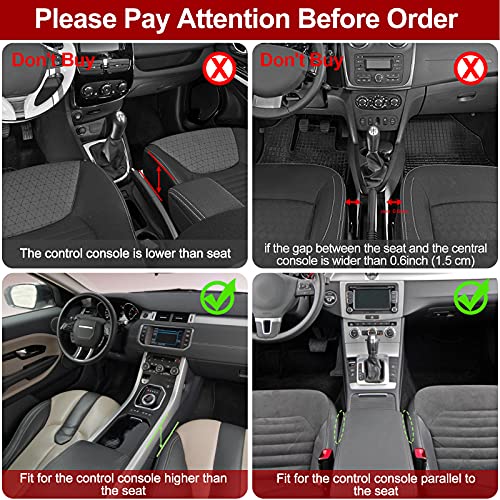 MORDEN MS 2 Pack Car Seat Gap Filler Organizer, Automotive Front Seat Storage with Cup Holder, Auto Console Side Extra Storage Boxes - Passenger & Driver Side