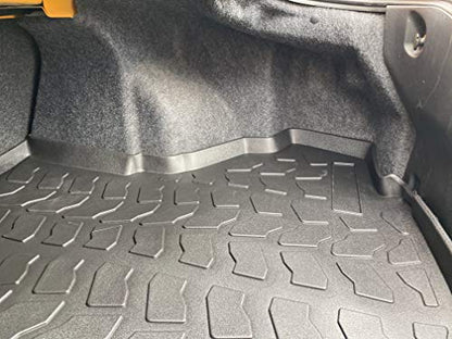 Premium Cargo Liner for Ford Mustang 2015-2023 - 100% Protection - Custom Fit Car Trunk Mat - All-Season Black Cargo Mat - 3D Shaped Laser Measured Trunk Liners for Ford Mustang 2015-2023