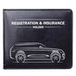 CANOPUS Car Registration & Insurance Holder with Magnetic Closure, Vehicle Document Organizer, Auto Glove Box Wallet, Includes 2 EZ Pass Strip Sets – SUV - color: Black, size: SUV