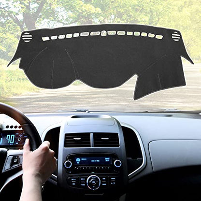 X AUTOHAUX Car Dashboard Cover Polyester Non-Slip Mat Protector Carpet Sun Proof for Hyundai Sonata 2011 2012 2013 2014 - color: Gray