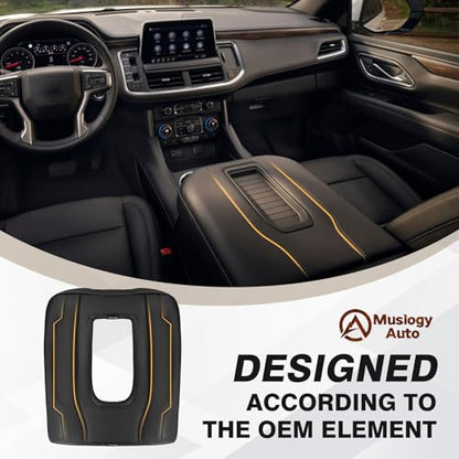 Center Console Armrest Cover Fit for Chevy Silverado & GMC Sierra 1500 2500 3500 2022-2026 Accessories, Comfort Armrest Pad Console Lid Cushion Vegan Leather Regular Thick(Bucket Seat ONLY) - size: 1) 22-25 |Silverado & Sierra| Bucket Seat, Regular