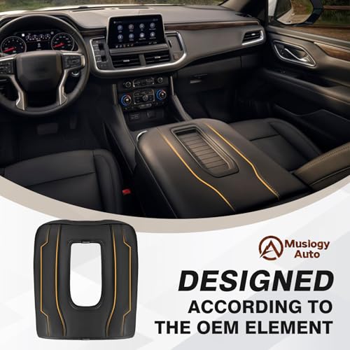 Center Console Armrest Cover Fit for Chevy Silverado & GMC Sierra 1500 2500 3500 2022-2026 Accessories, Comfort Armrest Pad Console Lid Cushion Vegan Leather Regular Thick(Bucket Seat ONLY) - size: 1) 22-25 |Silverado & Sierra| Bucket Seat, Regular