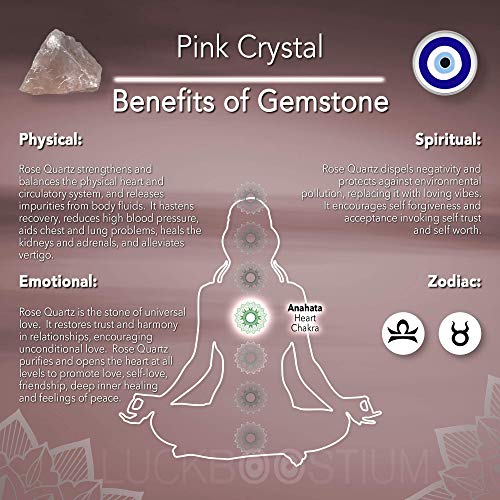 LUCKBOOSTIUM Hand Protection Amulet Evil Eye Car Rearview Mirror Hanging Ornament Charms Accessories Good Luck Charms - (2"x11" Pink Crystal) - color: Pink Crystal