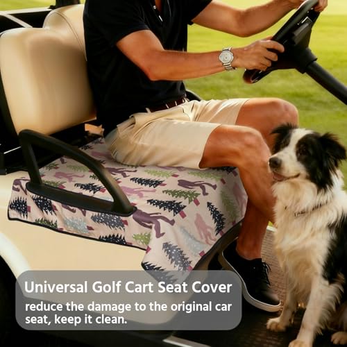 Golf Cart Seat Covers, Universal Golf Cart Seat Towel Blanket for Yamaha, EZGO, Club Car, Icon and More 2-Seat Carts, 100% Microfiber Keeps Seat Comfortable and Clean - color: bigfoot
