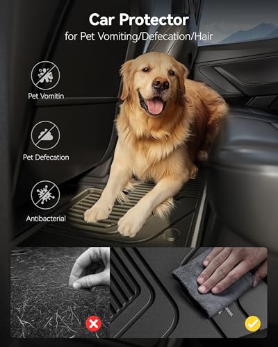 3W Floor Mat for Toyota Sienna 2021-2026 (Only for 7 Seat), TPE All Weather Custom Fit Floor Liner for Toyota Sienna 2nd and 3rd Row Car Liners(Not Fit 2025 2026 Platinum Edition) - style: 1. Sienna 7 S|21-26|2-3Floor Mats