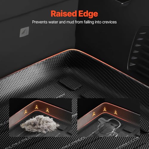 VEVOR Cargo Mat Compatible with Chevrolet Suburban & GMC Yukon XL 2015-2020, Precise Fit Trunk Mat for SUVs, TPE Trunk Protector Replacement, Black (1PCS) - style: Chevy Suburban/GMC Yukon XL 2015-2020