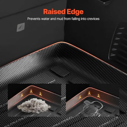 VEVOR Cargo Mat Compatible with Chevrolet Suburban & GMC Yukon XL 2015-2020, Precise Fit Trunk Mat for SUVs, TPE Trunk Protector Replacement, Black (1PCS) - style: Chevy Suburban/GMC Yukon XL 2015-2020