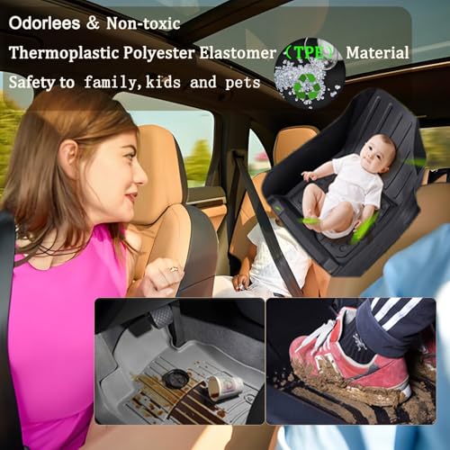 Floor Mats ＆ Cargo Liners Compatible with 2012-2016 Honda CR-V，All Weather Waterproof Durable Anti-Slip Odorless Custom-fit Front Rear 2 Rows Back Trunk Tray Full Set Carpet Protection Liner - size: 2）For Honda CRV（2012-2016 ）Floor＆Trunk Mats