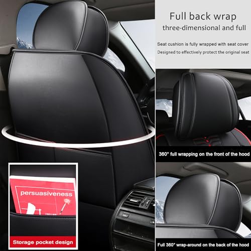 Seat Covers for Truck 2007-2024 GMC Sierra Chevy Silverado 1500 2500/HD 3500/HD Nappa Leather Car Seat Covers Waterproof and Dustproof Car Seat Protectors（Coffee）
