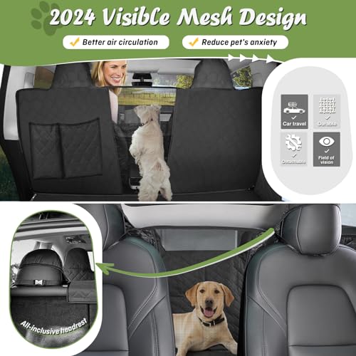Shademax Custom for Toyota Tundra Rear Seat Pet Cover 2022-2025 2026 Dog Car Seat Cover for Back Seat Pet Mat Protector Waterproof Anti-Scratch Dog Hammock Liner Oxford Fabric Tundra Accessories