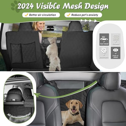 Shademax Custom for Toyota Tundra Rear Seat Pet Cover 2022-2025 2026 Dog Car Seat Cover for Back Seat Pet Mat Protector Waterproof Anti-Scratch Dog Hammock Liner Oxford Fabric Tundra Accessories