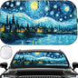 Sun Shade for Car Windshield, Foldable Universal Car Windshield Upgrade Sunshade Enhanced UV Rays - color: Bule Starry Sky