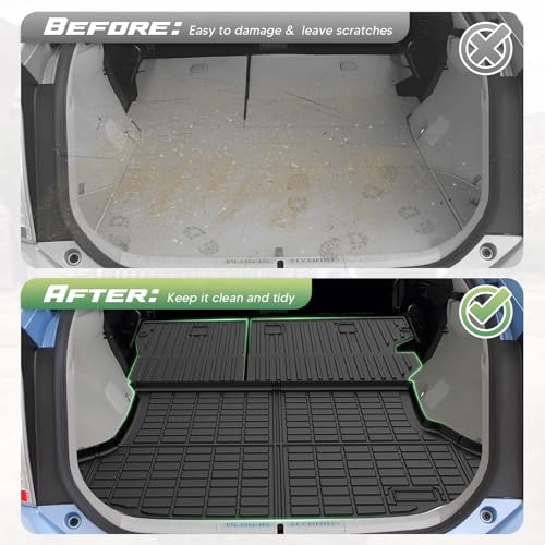Cartist Floor Mats for Toyota Prius 2010-2015 (Not fit Plug in, V or C), All Weather Cargo Liner for Prius Accessories, Heavy Duty TPE Cargo Mats, Car Accessories - size: 1)Toyota Prius 10-15 Full Set