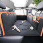 Back Seat Extender for Dogs, PU Leather Hard Bottom Dog Car Seat Cover for Back Seat, Waterproof, Scratch Proof and Anti Slip Dog Hammock for Cars and SUVs, Holds 400 lbs - size: Large