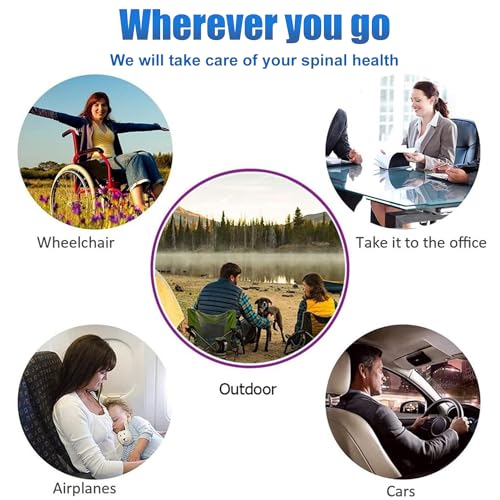 Gel Wheelchair Seat Cushion for Long Sitting, Extra Large & Thick Seat Cushion with Non-Slip Cover - Coccyx, Sciatica & Back Pain Relief - Wheelchair Cushions - Office Chair Car Seat Cushion - color: Black, size: Extra Large - 17x17x1.7inch