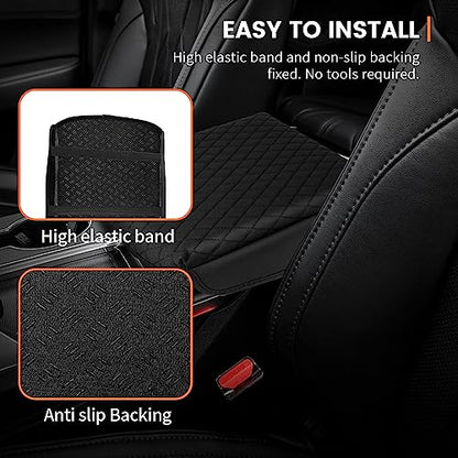 Custom Fit for Center Console Cover Acura MDX 2022 2023 2024 2025 2026 Armrest Cover Center Console Pad Interior Accessories Car Armrest Seat Box Cover Protector Black - size: Acura MDX 2022-2025 2026