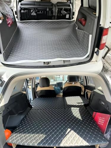 Quilted Foam Vinyl Fabric Classic Pattern with 0.23" Sponge Backing, 59" W × 39" L Faux Leather Fabric for Car Headliner, Furniture Upholstery, Headboards,Diamond 2" x 3" - color: Black&white
