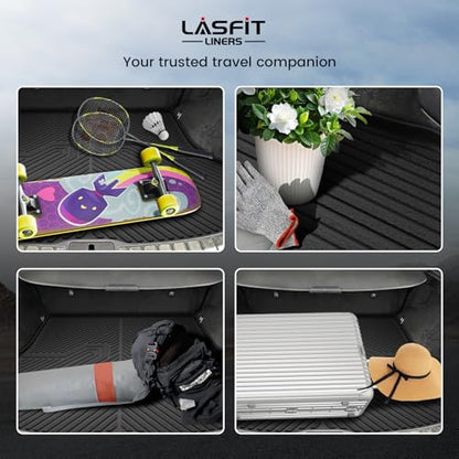 LASFIT Trunk Mat for Lexus RX/RX350/RX350h/RX500h 2025 2024 2023 2026, All Weather TPE RX 350 Cargo Mats Custom Fit for Lexus RX350 Cargo Liner Front & Rear Trunk Liner, Black, Easy to Clean - size: 2023-2026|For Lexus RX|Cargo Mat