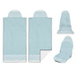 2 Pack Car Seat Towel Covers, Sweat Protector for Front Seats, Premium Thickened Microfiber with Boho Geometric, Breathable & Quick Dry, Slip-on Headrest Pocket for Gym, Beach, Running (Light Blue) - color: Light blue