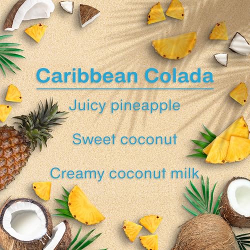 LITTLE TREES Car Air Freshener | Hanging Tree Provides Long Lasting Scent for Auto and Home | 24 Air Fresheners |Caribbean Colada - color: Caribbean Colada, size: 6 Count (Pack of 4)