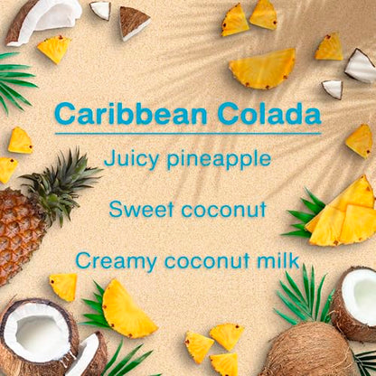 LITTLE TREES Car Air Freshener | Hanging Tree Provides Long Lasting Scent for Auto and Home | 24 Air Fresheners |Caribbean Colada - color: Caribbean Colada, size: 6 Count (Pack of 4)