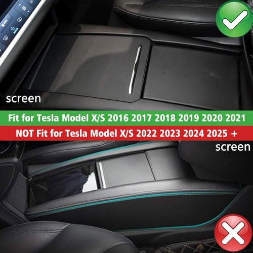 for Tesla Model S/X Accessories Center Console Tray Organizer for Tesla Model X/S 2016 2017 2018 2019 2020 2021