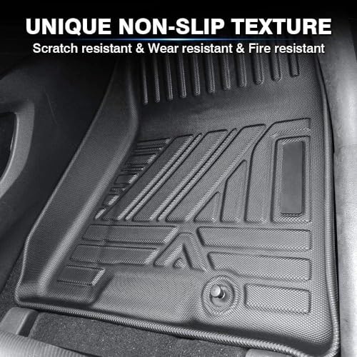 All Weather Car Floor Mats Compatible with 2012-2017 Chevy Equinox/GMC Terrain/Terrain Denali, Easy to Install and Clean, Non-Slip Surface, Odorless, 3D Raised Edges, Custom Fit, Maximum Coverage - color: 2012-2017 Equinox/Terrain Denali