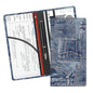 Leather Car Registration and Insurance Card Holder, Cute Car Accessories Vehicle Glove Box Car Organizer for Documents, Cards, License Cute Denim Pattern - color: Cute Denim Pattern