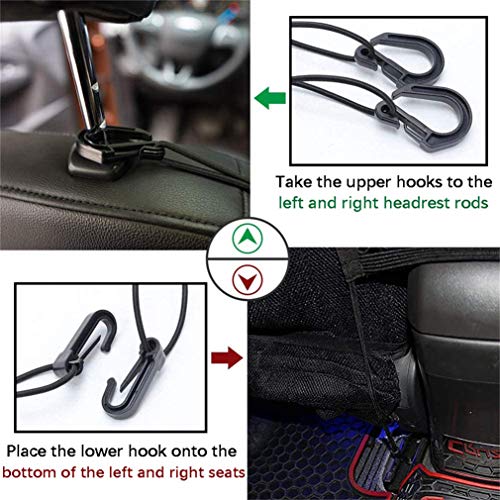 DYKESON Pet Barrier Dog Car Net Barrier with Auto Safety Mesh Organizer Baby Stretchable Storage Bag Universal for Cars, SUVs -Easy Install,Safer to Drive with Pets and Children, 3 Layer M - size: 12.6 in× 15.5 in