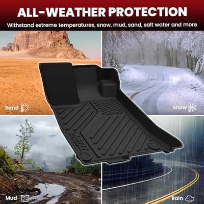 LASFIT Floor Mats for Acura ILX 2013-2022 Sedan, Custom Fit All Weather Floor Liners TPE Car Mat Set for Front & Rear Row Mat, Black - size: 2013-2022 | For Acura ILX | 1st & 2nd Row