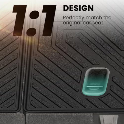LASFIT Rear Seat Back Protector for Honda CRV 2012-2016, All Weather TPE Pet Friendly Custom Fit CR-V Second Row Back Seat Cover Backseat Mat Liner Accessories, Black - style: 2）For Honda CR-V | 2012-2016 | Seat Back Protector