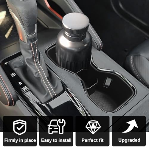 Center Console Cup Holder Inserts Compatible with 2022-2025 2026 Nissan Frontier Accessories Middle Console Armrest Front Drink Stopper Non-Slip Organizer Drink Cup Holder Organizer