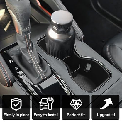 Center Console Cup Holder Inserts Compatible with 2022-2025 2026 Nissan Frontier Accessories Middle Console Armrest Front Drink Stopper Non-Slip Organizer Drink Cup Holder Organizer