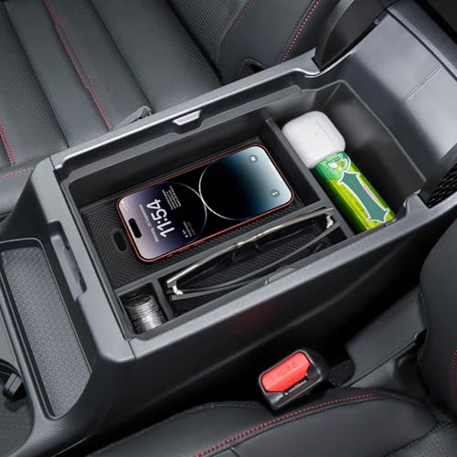 Center Console Organizer Compatible with 2026 2025 2024 2023 Honda CRV Armrest Storage Box Coin and Glass Holder ABS Plastic Insert Secondary Storage Interior Accessories - size: 1 Pcs Center Console Organizer