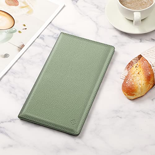 FINPAC Car Registration and Insurance Card Holder, Vehicle Glove Box Card Organizer Wallet Automobile Accessories for License - color: * Sage Green