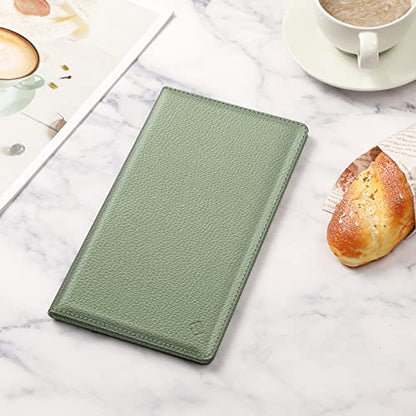 FINPAC Car Registration and Insurance Card Holder, Vehicle Glove Box Card Organizer Wallet Automobile Accessories for License - color: * Sage Green