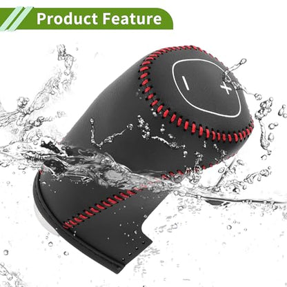 Gear Shift Knob Cover for Chevrolet Cruze 2017-2019 Anti-Slip Black Red Stick Shifting Handle Protector Faux Leather 1 Pc