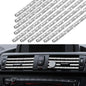 10 Pcs Bling Car Vent Outlet Trim Bling Car Accessories for Women Interior Rhinestone Cars Air Conditioner Vent Decoration Strip Glitter Cars Decorations for Women