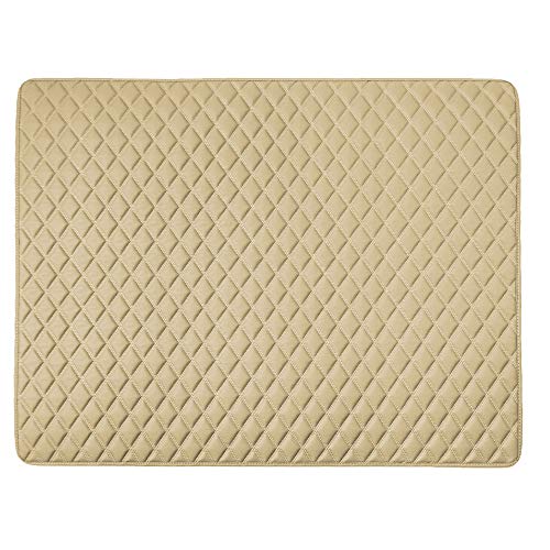 FH Group F16501BEIGE-32 Deluxe Heavy Duty Faux Leather Diamond Pattern Multi-Purpose Beige Automotive Cargo Liner fits most Cars, SUVs, and Trucks, 32 inches - color: Beige, size: 40 x 32 Inches